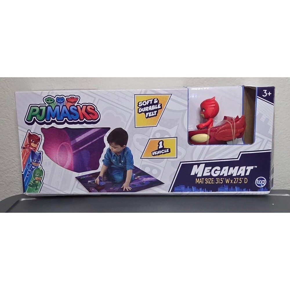 PJ Masks Megamat - Vehicle Included BRAND NEW IN BOX 31.5 X 27.5 Inches. Ages 3+